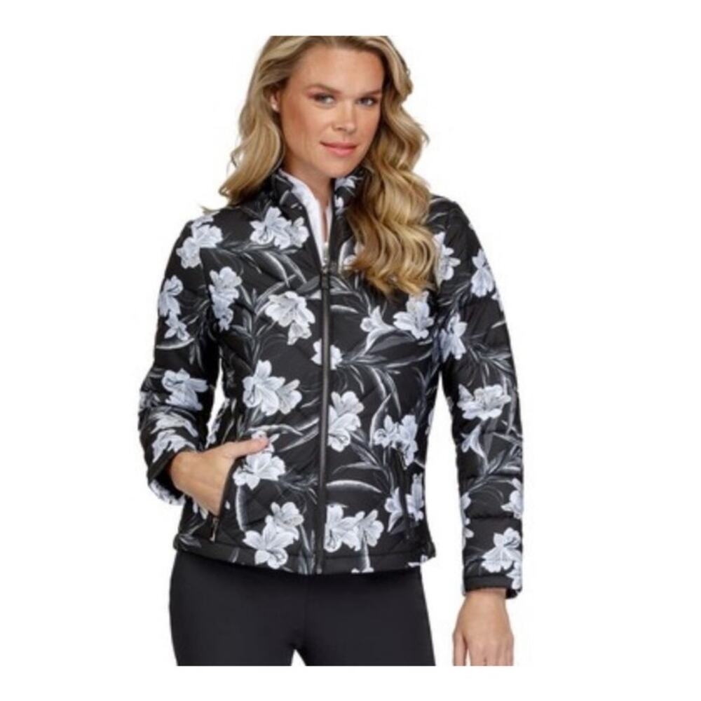 TAIL Brielle Floral Golf Jacket Ethereal Blooms size L